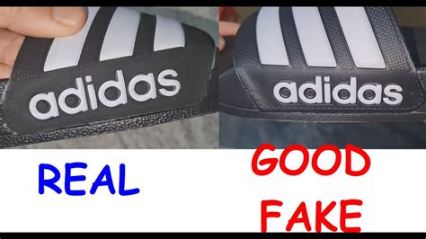 real vs fake adidas slides|Adidas made in Indonesia original.